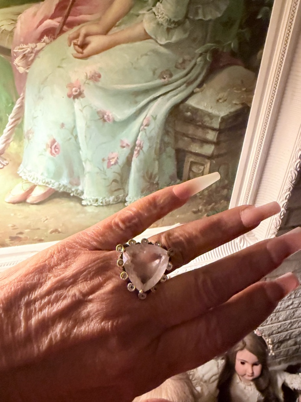 Authentic rose quartz ring - Picture 6 of 13